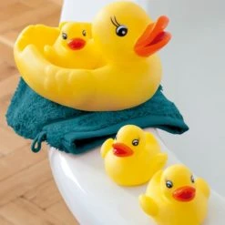 Dunelm Family of Ducks Rubber Duck, Plain -All Kids And Nursery Sales 2024 1000002234 alt01