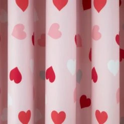 Dunelm Loveable Hearts Blackout Eyelet Curtains Pink, Cotton, Kids -All Kids And Nursery Sales 2024 1000063861 alt02