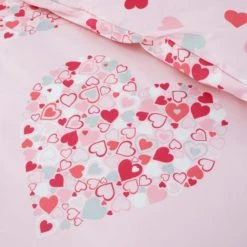 Dunelm Loveable Hearts Duvet Cover and Pillowcase Set Reversible, Duvet Cover Sets, Pink 10 Dunelm Loveable Hearts Duvet Cover and Pillowcase Set Reversible, Duvet Cover Sets, Pink -All Kids And Nursery Sales 2024 1000063867 alt02