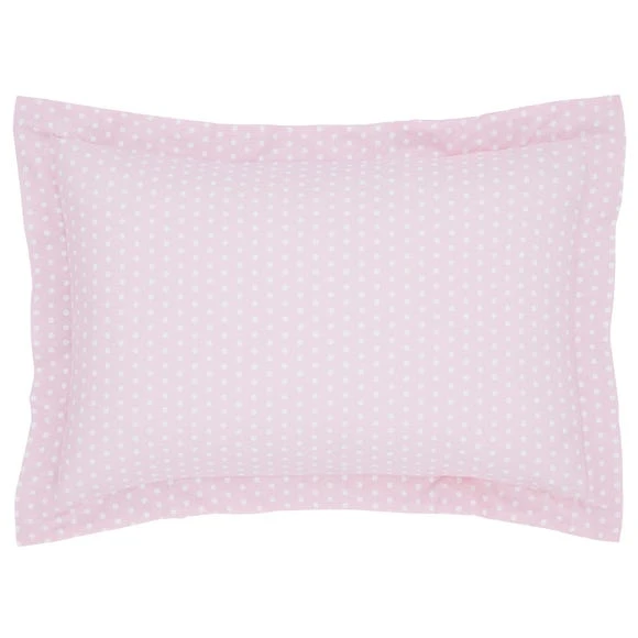 Dunelm Fluffy Friends Pink Polka Dot Oxford Pillowcase Spotted, Pillowcases, Polycotton 2 Dunelm Fluffy Friends Pink Polka Dot Oxford Pillowcase Spotted, Pillowcases, Polycotton - Image 2