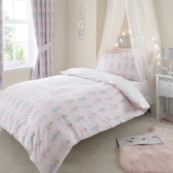 Dunelm Fairies Pink Duvet Cover and Pillowcase Set Polycotton, Duvet Cover Sets 3 Dunelm Fairies Pink Duvet Cover and Pillowcase Set Polycotton, Duvet Cover Sets - Image 3
