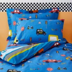 Dunelm Transport Blue Duvet Cover Set Reversible, Duvet Cover Sets, Polycotton 13 Dunelm Transport Blue Duvet Cover Set Reversible, Duvet Cover Sets, Polycotton -All Kids And Nursery Sales 2024 1000076041 alt03