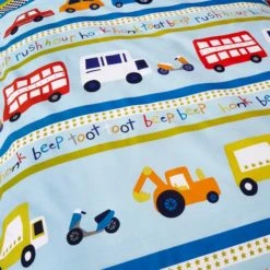 Dunelm Transport Blue Duvet Cover Set Reversible, Duvet Cover Sets, Polycotton 14 Dunelm Transport Blue Duvet Cover Set Reversible, Duvet Cover Sets, Polycotton -All Kids And Nursery Sales 2024 1000076041 alt04