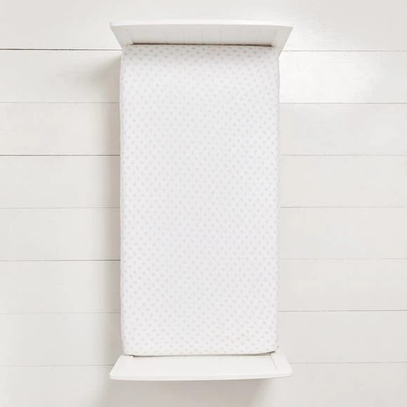 Dunelm Pack of 2 Grey 100% Cotton Jersey Cot Bed Fitted Sheets Plain 3 Dunelm Pack of 2 Grey 100% Cotton Jersey Cot Bed Fitted Sheets Plain - Image 3