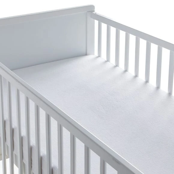 Fogarty Little Sleepers Terry Waterproof Mattress Protector Cotton, White, Mattress Protectors 2 Fogarty Little Sleepers Terry Waterproof Mattress Protector Cotton, White, Mattress Protectors - Image 2