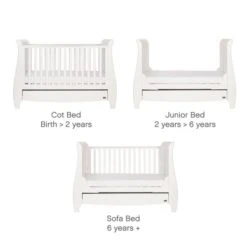 Tutti Bambini White Lucas Cot Bed Wood, Kids Cots -All Kids And Nursery Sales 2024 1000103307 alt02