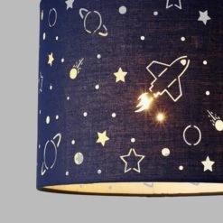 Dunelm Space Laser Cut Glow in the Dark Light Shade Light Shades, Contemporary -All Kids And Nursery Sales 2024 1000109411 alt01