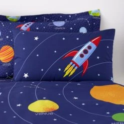 Dunelm Space Glow in the Dark Duvet Cover and Pillowcase Set Duvet Cover Sets, Navy (Blue), Patterned 15 Dunelm Space Glow in the Dark Duvet Cover and Pillowcase Set Duvet Cover Sets, Navy (Blue), Patterned -All Kids And Nursery Sales 2024 1000109491 alt04