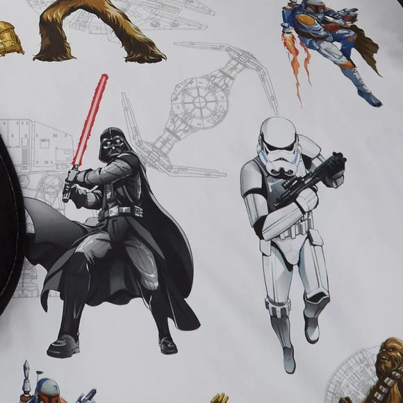 Disney Star Wars Glow in the Dark Duvet Cover and Pillowcase Set Polycotton, Duvet Cover Sets, Reversible 3 Disney Star Wars Glow in the Dark Duvet Cover and Pillowcase Set Polycotton, Duvet Cover Sets, Reversible - Image 3