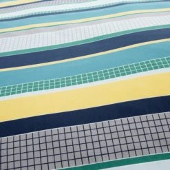 Dunelm Geo Green 2 Pack Duvet Cover and Pillowcase Set Reversible, Duvet Cover Sets, Polycotton -All Kids And Nursery Sales 2024 1000117500 alt04