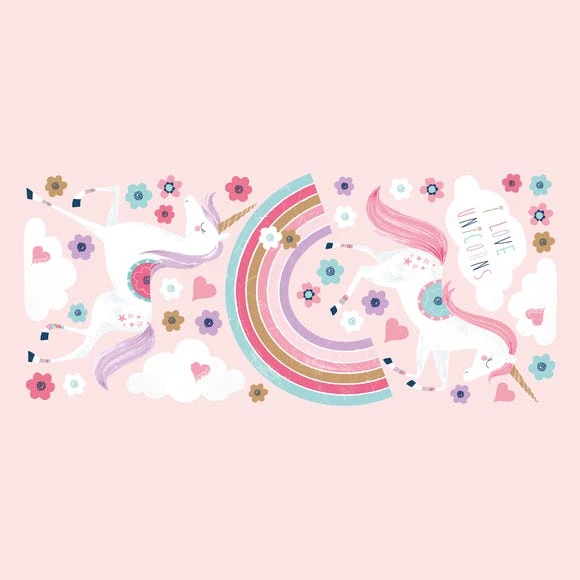 Dunelm Glitter Unicorn Wall Sticker Canvases Prints and Wall Art, Plastic 3 Dunelm Glitter Unicorn Wall Sticker Canvases Prints and Wall Art, Plastic - Image 3