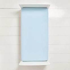 Dunelm Pack of 2 Blue 100% Cotton Jersey Cot Bed Fitted Sheets Plain -All Kids And Nursery Sales 2024 1000123960 alt02