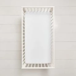 Dunelm Pack of 2 White 100% Cotton Jersey Cot Fitted Sheets Plain -All Kids And Nursery Sales 2024 1000123967 alt01