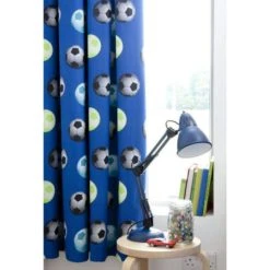 Catherine Lansfield Blue Football Pencil Pleat Curtains Fabric, Plain 6 Catherine Lansfield Blue Football Pencil Pleat Curtains Fabric, Plain -All Kids And Nursery Sales 2024 1000134961 alt01