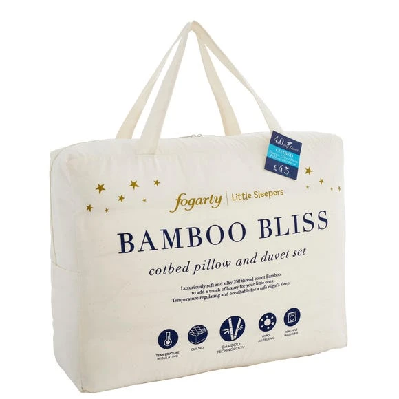 Fogarty Little Sleepers Bamboo Soft 4 Tog Cot Bed Duvet and Pillow Set Duvets, Boho 4 Fogarty Little Sleepers Bamboo Soft 4 Tog Cot Bed Duvet and Pillow Set Duvets, Boho - Image 4