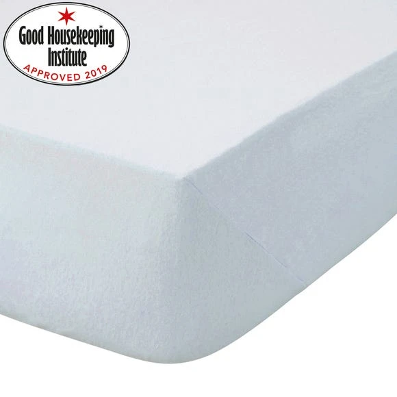 Dunelm Kids Non Iron Plain Dye Pale Blue Cot Bed / Toddler Fitted Sheet 16cm, Fitted Sheets, Polycotton 2 Dunelm Kids Non Iron Plain Dye Pale Blue Cot Bed / Toddler Fitted Sheet 16cm, Fitted Sheets, Polycotton - Image 2