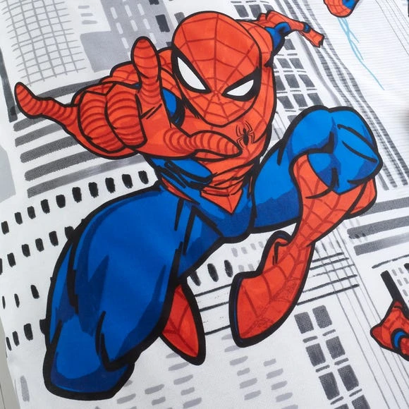 Disney Marvel Spider-Man Duvet Cover and Pillowcase Set Patterned, White, Polycotton 5 Disney Marvel Spider-Man Duvet Cover and Pillowcase Set Patterned, White, Polycotton - Image 5