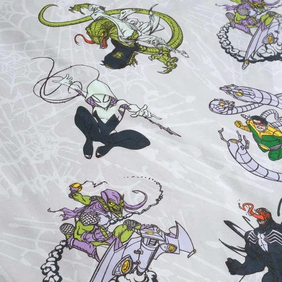 Disney Marvel Spider-Man Duvet Cover and Pillowcase Set Patterned, White, Polycotton 7 Disney Marvel Spider-Man Duvet Cover and Pillowcase Set Patterned, White, Polycotton - Image 7