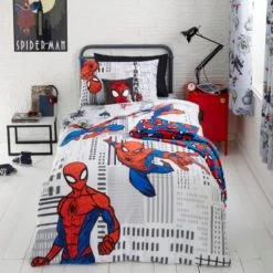 Disney Marvel Spider-Man Fitted Sheet Patterned, Polycotton, White -All Kids And Nursery Sales 2024 1000160611 alt01