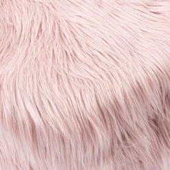 Dunelm Kids Skylar Blush Mongolian Faux Fur Lounger Acrylic, Blush (Pink), Beanbags -All Kids And Nursery Sales 2024 1000160797 alt01