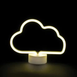 Dunelm Neon White Cloud LED Lamp Table Lamps, Natural History Museum Modern Skandi -All Kids And Nursery Sales 2024 1000160814 alt01