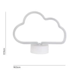 Dunelm Neon White Cloud LED Lamp Table Lamps, Natural History Museum Modern Skandi -All Kids And Nursery Sales 2024 1000160814 alt02