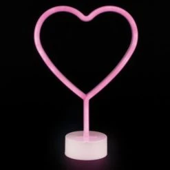 Dunelm Neon Pink Heart LED Lamp Table Lamps 8 Dunelm Neon Pink Heart LED Lamp Table Lamps -All Kids And Nursery Sales 2024 1000160816 alt01
