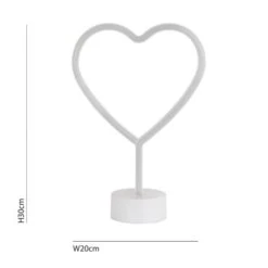 Dunelm Neon Pink Heart LED Lamp Table Lamps 9 Dunelm Neon Pink Heart LED Lamp Table Lamps -All Kids And Nursery Sales 2024 1000160816 alt02