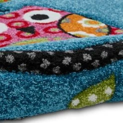 Dunelm Blue Owls Rug Polyester, Animals, Rugs -All Kids And Nursery Sales 2024 1000161028 alt07