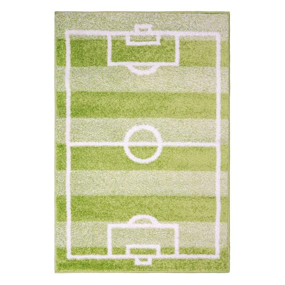 Dunelm Football Pitch Rug Rugs, Polypropylene, Patterned 2 Dunelm Football Pitch Rug Rugs, Polypropylene, Patterned - Image 2