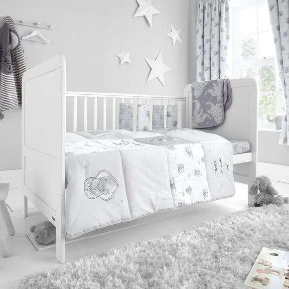 Disney Coverless Dumbo 100% Cotton 4 Tog Cot Quilt Duvet Covers, Reversible, Printed 5 Disney Coverless Dumbo 100% Cotton 4 Tog Cot Quilt Duvet Covers, Reversible, Printed - Image 5