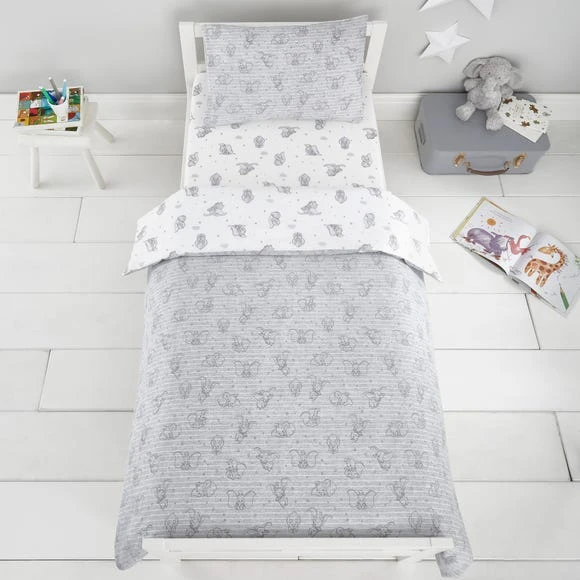 Disney Dumbo 100% Cotton Cot Bed / Toddler Duvet and Pillowcase Set Duvet Cover Sets, Printed, Reversible 3 Disney Dumbo 100% Cotton Cot Bed / Toddler Duvet and Pillowcase Set Duvet Cover Sets, Printed, Reversible - Image 3