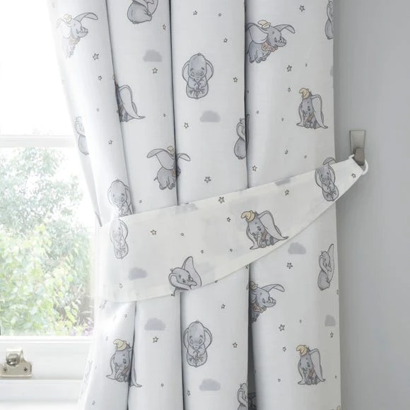 Disney Dumbo Pencil Pleat Blackout Curtains Grey, Pencil Pleat Curtains, Printed 4 Disney Dumbo Pencil Pleat Blackout Curtains Grey, Pencil Pleat Curtains, Printed - Image 4