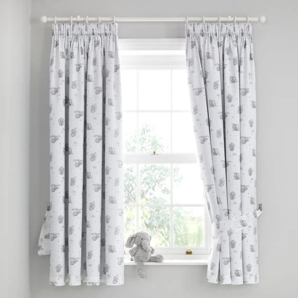 Disney Dumbo Pencil Pleat Blackout Curtains Grey, Pencil Pleat Curtains, Printed 5 Disney Dumbo Pencil Pleat Blackout Curtains Grey, Pencil Pleat Curtains, Printed - Image 5