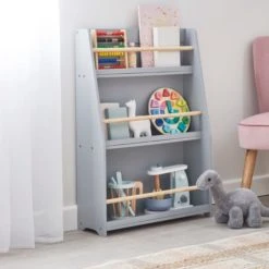 Dunelm Kids Grey Bookcase Kids Bookcase, Wood -All Kids And Nursery Sales 2024 1000167397 main