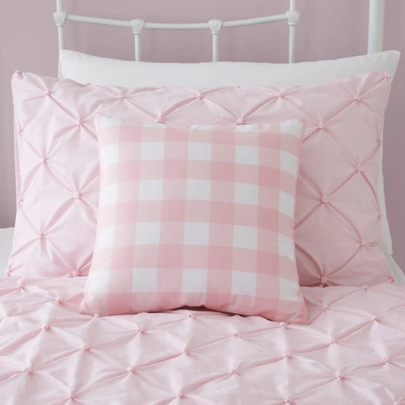 Dunelm Pintuck Pink Polka Dot 100% Cotton Duvet Cover and Pillowcase Set Duvet Cover Sets, Reversible, Printed 5 Dunelm Pintuck Pink Polka Dot 100% Cotton Duvet Cover and Pillowcase Set Duvet Cover Sets, Reversible, Printed - Image 5