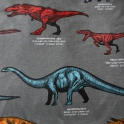 Dunelm Dinosaur Friends Grey 100% Cotton Duvet Cover and Pillowcase Set Reversible, Duvet Cover Sets, Printed -All Kids And Nursery Sales 2024 1000167422 alt02