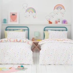 Dunelm Elements Rainbow Geometric 100% Cotton Duvet Cover and Pillowcase Twin Pack Set MultiColoured, Printed, Reversible 10 Dunelm Elements Rainbow Geometric 100% Cotton Duvet Cover and Pillowcase Twin Pack Set MultiColoured, Printed, Reversible -All Kids And Nursery Sales 2024 1000167424 alt01