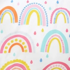 Dunelm Elements Rainbow Geometric 100% Cotton Duvet Cover and Pillowcase Twin Pack Set MultiColoured, Printed, Reversible 11 Dunelm Elements Rainbow Geometric 100% Cotton Duvet Cover and Pillowcase Twin Pack Set MultiColoured, Printed, Reversible -All Kids And Nursery Sales 2024 1000167424 alt02