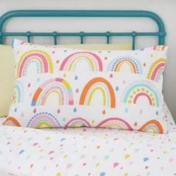 Dunelm Elements Rainbow Geometric 100% Cotton Duvet Cover and Pillowcase Twin Pack Set MultiColoured, Printed, Reversible 14 Dunelm Elements Rainbow Geometric 100% Cotton Duvet Cover and Pillowcase Twin Pack Set MultiColoured, Printed, Reversible -All Kids And Nursery Sales 2024 1000167424 alt06