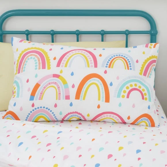Dunelm Elements Rainbow Geometric 100% Cotton Duvet Cover and Pillowcase Twin Pack Set MultiColoured, Printed, Reversible 7 Dunelm Elements Rainbow Geometric 100% Cotton Duvet Cover and Pillowcase Twin Pack Set MultiColoured, Printed, Reversible - Image 7
