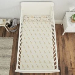 Dunelm Safari Natural 100% Cotton Pack of 2 Fitted Sheets Boho, Printed, Little Safari -All Kids And Nursery Sales 2024 1000167433 alt02