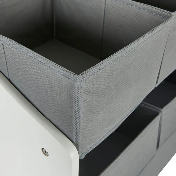 Dunelm Toy Organiser Grey and White Wood, Storage Boxes 6 Dunelm Toy Organiser Grey and White Wood, Storage Boxes - Image 6
