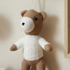 Dunelm Mini Bear Toy Soft Toys, Patterned, Cotton -All Kids And Nursery Sales 2024 1000167456 alt01