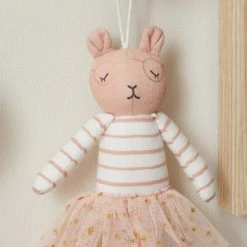 Dunelm Mini Ballerina Toy Cotton, Soft Toys, Patterned -All Kids And Nursery Sales 2024 1000167460 alt01