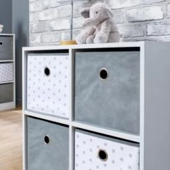 Lloyd Pascal Grey Star 4 Cube Storage Unit Storage Boxes, Wood -All Kids And Nursery Sales 2024 1000168414 alt04