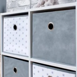 Lloyd Pascal Grey Star 4 Cube Storage Unit Storage Boxes, Wood -All Kids And Nursery Sales 2024 1000168414 alt05