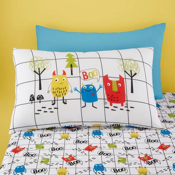Cosatto Monster Mob 100% Cotton Duvet Cover and Pillowcase Set Kids, Duvet Cover Sets, Reversible 3 Cosatto Monster Mob 100% Cotton Duvet Cover and Pillowcase Set Kids, Duvet Cover Sets, Reversible - Image 3