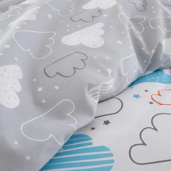 Cosatto Fairy Clouds 100% Cotton Duvet Cover and Pillowcase Set Duvet Cover Sets, Reversible, Kids 4 Cosatto Fairy Clouds 100% Cotton Duvet Cover and Pillowcase Set Duvet Cover Sets, Reversible, Kids - Image 4
