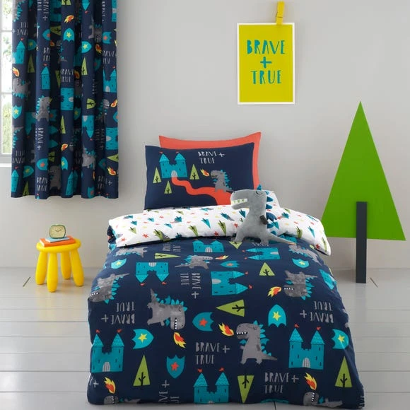 Cosatto Dragon Kingdom Pencil Pleat Curtains Cotton, Kids 4 Cosatto Dragon Kingdom Pencil Pleat Curtains Cotton, Kids - Image 4